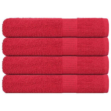 Vidaxl saunahanddoeken frogn 4 st 80x200 cm 360 g m² rood