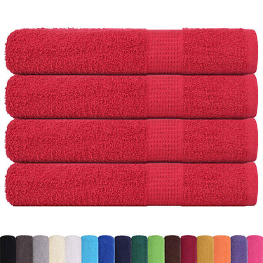 Vidaxl saunahanddoeken frogn 4 st 80x200 cm 360 g m² rood