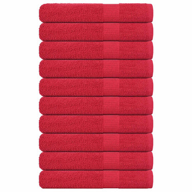 Vidaxl saunahanddoeken frogn 10 st 80x200 cm 360 g m² rood