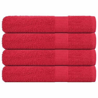 Vidaxl handdoeken frogn 4 st 100x200 cm 360 g m² rood