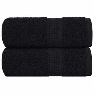 Vidaxl gastendoekjes frogn 2 st 30x50 cm 360 g m² zwart