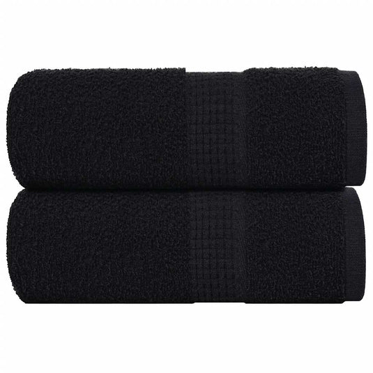 Vidaxl gastendoekjes frogn 2 st 30x50 cm 360 g m² zwart