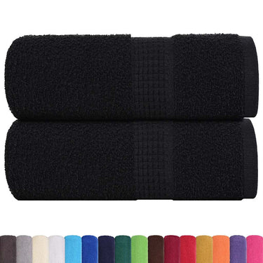 Vidaxl gastendoekjes frogn 2 st 30x50 cm 360 g m² zwart