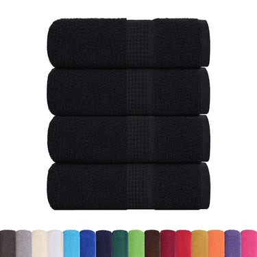 Vidaxl gastendoekjes frogn 4 st 30x50 cm 360 g m² zwart