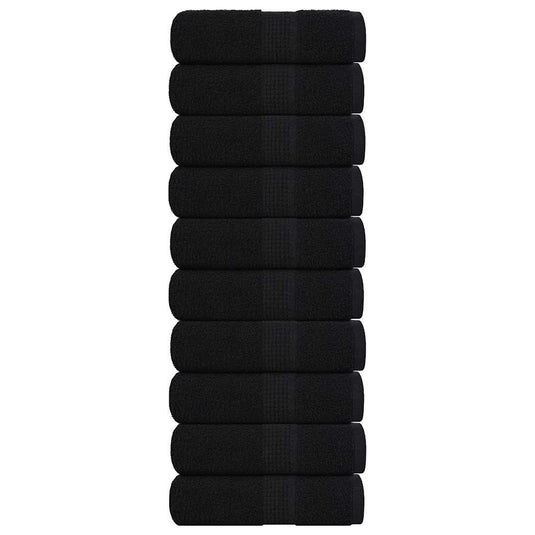 Vidaxl gastendoekjes frogn 10 st 30x50 cm 360 g m² zwart