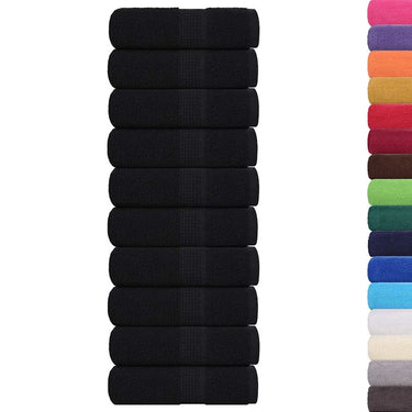 Vidaxl gastendoekjes frogn 10 st 30x50 cm 360 g m² zwart