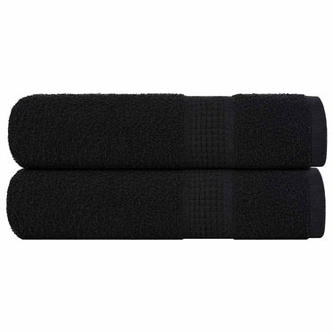 Vidaxl handdoeken frogn 2 st 50x100 cm 360 g m² zwart