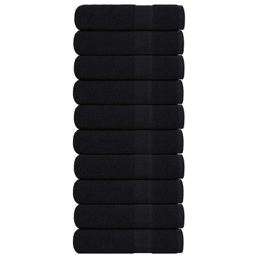 Vidaxl badhanddoeken frogn 10 st 100x150 cm 360 g m² zwart