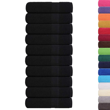 Vidaxl badhanddoeken frogn 10 st 100x150 cm 360 g m² zwart