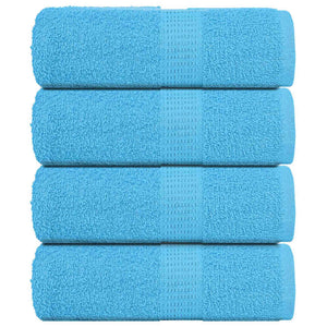 Vidaxl washandjes frogn 4 st 30x30 cm 360 g m² turquoise