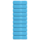 Vidaxl washandjes frogn 10 st 30x30 cm 360 g m² turquoise