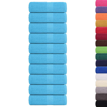 Vidaxl gastendoekjes frogn 10 st 30x50 cm 360 g m² turquoise