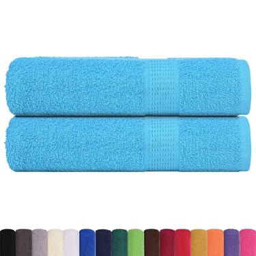 Vidaxl handdoeken frogn 2 st 50x100 cm 360 g m² turquoise