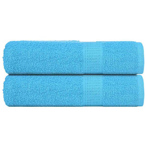 Vidaxl douchehanddoeken frogn 2 st 70x140 cm 360 g m² turquoise