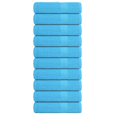 Vidaxl douchehanddoeken frogn 10 st 70x140 cm 360 g m² turquoise