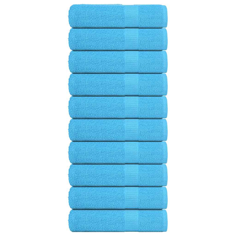 Load image into Gallery viewer, Vidaxl douchehanddoeken frogn 10 st 70x140 cm 360 g m² turquoise
