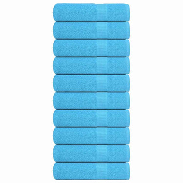 Vidaxl badhanddoeken frogn 10 st 100x150 cm 360 g m² turquoise