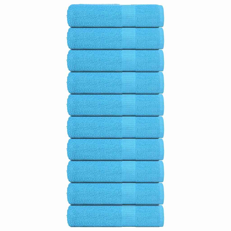Load image into Gallery viewer, Vidaxl badhanddoeken frogn 10 st 100x150 cm 360 g m² turquoise
