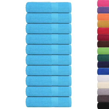 Vidaxl badhanddoeken frogn 10 st 100x150 cm 360 g m² turquoise