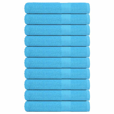 Vidaxl handdoeken frogn 10 st 100x200 cm 360 g m² turquoise