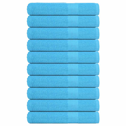 Vidaxl handdoeken frogn 10 st 100x200 cm 360 g m² turquoise