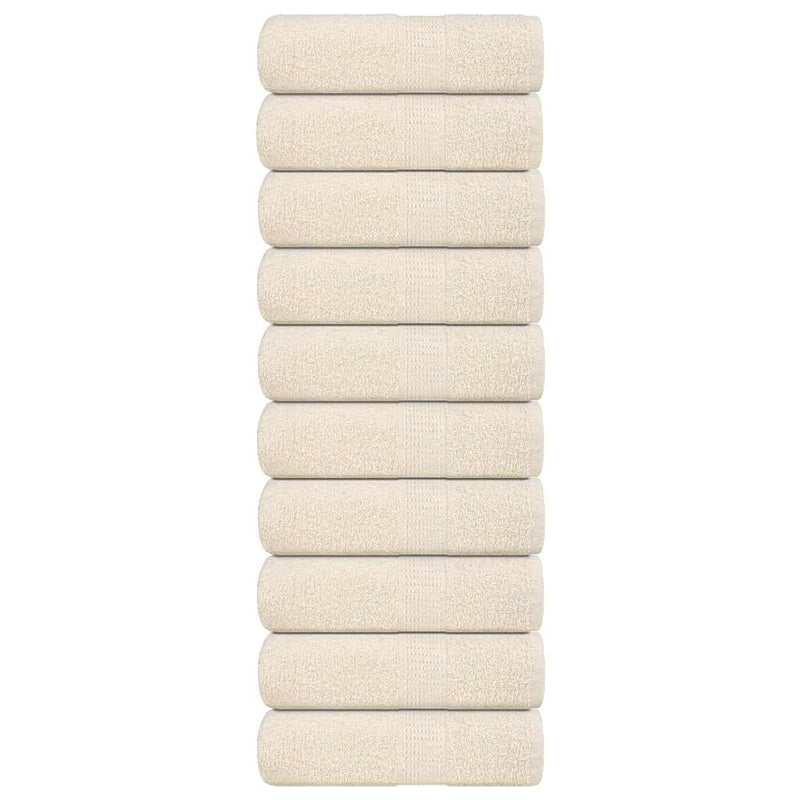 Load image into Gallery viewer, Vidaxl washandjes frogn 10 st 30x30 cm 360 g m² crème
