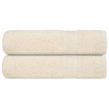 Vidaxl handdoeken frogn 2 st 50x100 cm 360 g m² crème