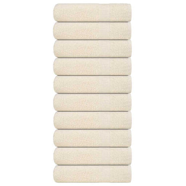 Vidaxl handdoeken frogn 10 st 50x100 cm 360 g m² crème