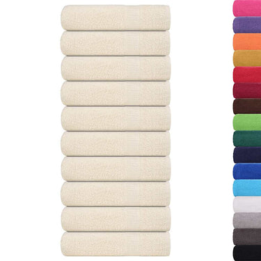 Vidaxl handdoeken frogn 10 st 50x100 cm 360 g m² crème