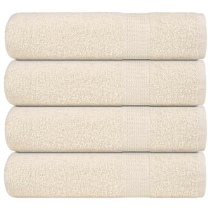 Vidaxl badhanddoeken frogn 4 st 100x150 cm 360 g m² crème