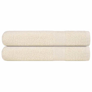 Vidaxl saunahanddoeken frogn 2 st 80x200 cm 360 g m² crème