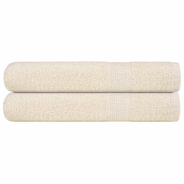 Vidaxl handdoeken frogn 2 st 100x200 cm 360 g m² crème
