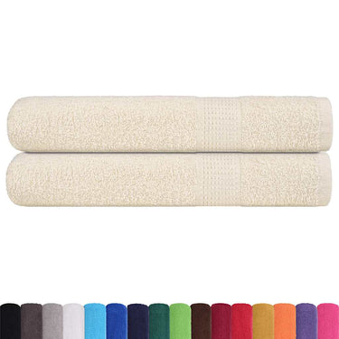 Vidaxl handdoeken frogn 2 st 100x200 cm 360 g m² crème