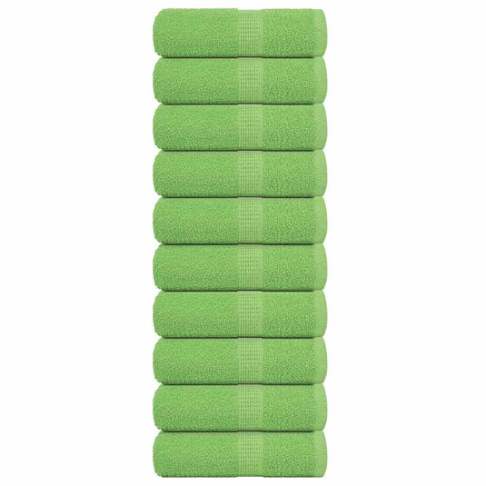 Vidaxl washandjes frogn 10 st 30x30 cm 360 g m² appelgroen