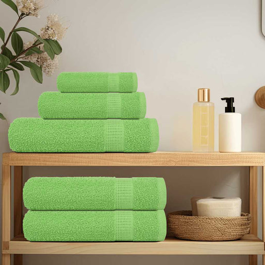 Vidaxl badhanddoeken frogn 2 st 100x150 cm 360 g m² appelgroen