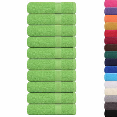 Vidaxl badhanddoeken frogn 10 st 100x150 cm 360 g m² appelgroen