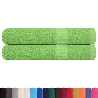 Vidaxl saunahanddoeken frogn 2 st 80x200 cm 360 g m² appelgroen
