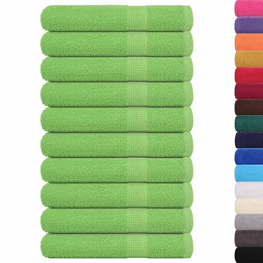 Vidaxl saunahanddoeken frogn 10 st 80x200 cm 360 g m² appelgroen