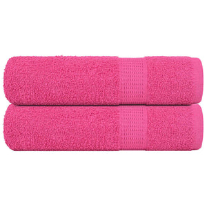 Vidaxl handdoeken frogn 2 st 50x100 cm 360 g m² roze