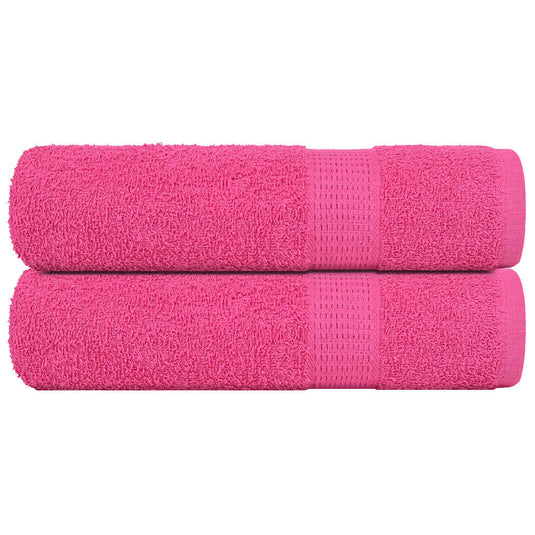 Vidaxl handdoeken frogn 2 st 50x100 cm 360 g m² roze