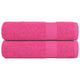 Vidaxl handdoeken frogn 2 st 50x100 cm 360 g m² roze