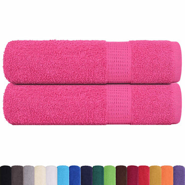Vidaxl handdoeken frogn 2 st 50x100 cm 360 g m² roze