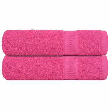 Vidaxl douchehanddoeken frogn 2 st 70x140 cm 360 g m² roze