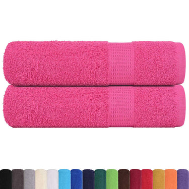 Vidaxl douchehanddoeken frogn 2 st 70x140 cm 360 g m² roze
