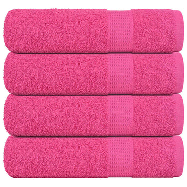 Vidaxl douchehanddoeken frogn 4 st 70x140 cm 360 g m² roze