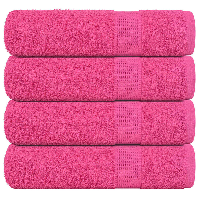 Load image into Gallery viewer, Vidaxl douchehanddoeken frogn 4 st 70x140 cm 360 g m² roze
