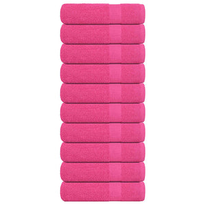 Vidaxl douchehanddoeken frogn 10 st 70x140 cm 360 g m² roze