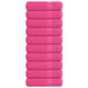 Vidaxl douchehanddoeken frogn 10 st 70x140 cm 360 g m² roze