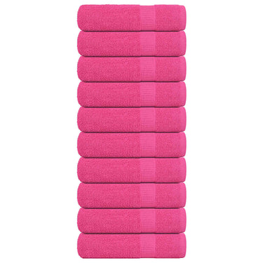 Vidaxl badhanddoeken frogn 10 st 100x150 cm 360 g m² roze