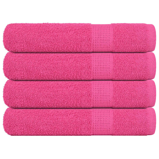 Vidaxl handdoeken frogn 4 st 100x200 cm 360 g m² roze